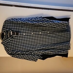 Short sleeved button down shirt.